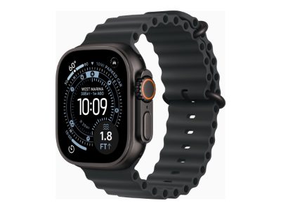 Apple Watch Ultra 3, Smart watch, GPS (satellite), LTPO OLED Always-On Retina display, Black Titanium