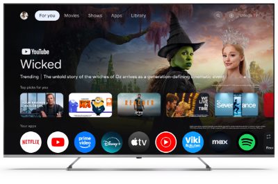 Sharp 4K Ultra HD QLED MiniLED TV, 65JP7265E, 55, Smart TV, Google TV, UHD