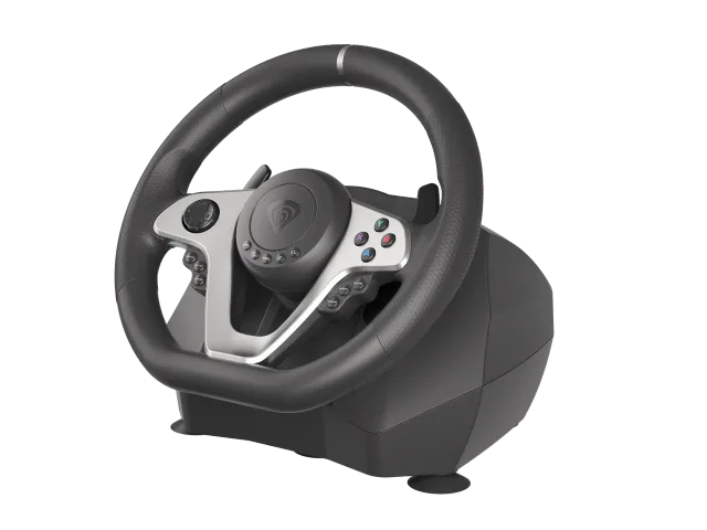 Genesis | Driving Wheel | Seaborg 400 | Silver/Black | Game racing wheel