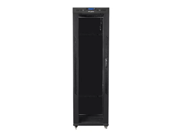Lanberg | Rack cabinet 19" free-standing 42U/600x800 (flat pack) with glass door, LCD | FF01-6842-12BL | Black
