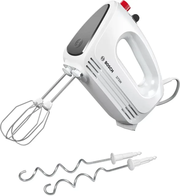 Bosch | Hand Mixer | MFQ22100 CleverMixx | Hand Mixer | 375 W | Number of speeds 4 | Turbo mode | White/Dark Grey