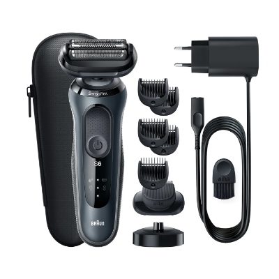 Shaver, 61-N4500cs, Operating time (max) 50 min, Wet & Dry, Black