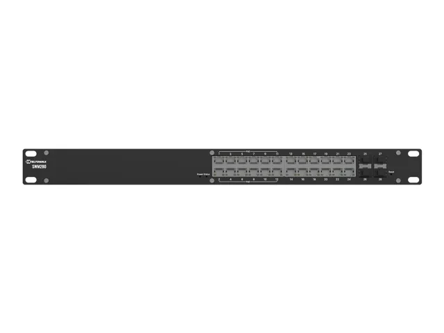 Teltonika Managed PoE+ switch 12x PoE+& 12 x Gigabit Ethernet ports PROFINET and MRP support | Teltonika