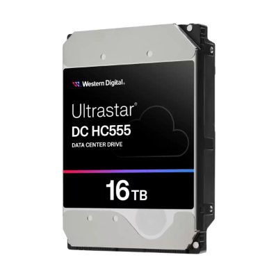 HDD, WESTERN DIGITAL, Serial ATA III, 3.5 ", Buffer 512 MB, 7200 RPM, 16 TB, Western Digital Ultrastar DC HC555, Ultrastar DC HC555, 0B48722