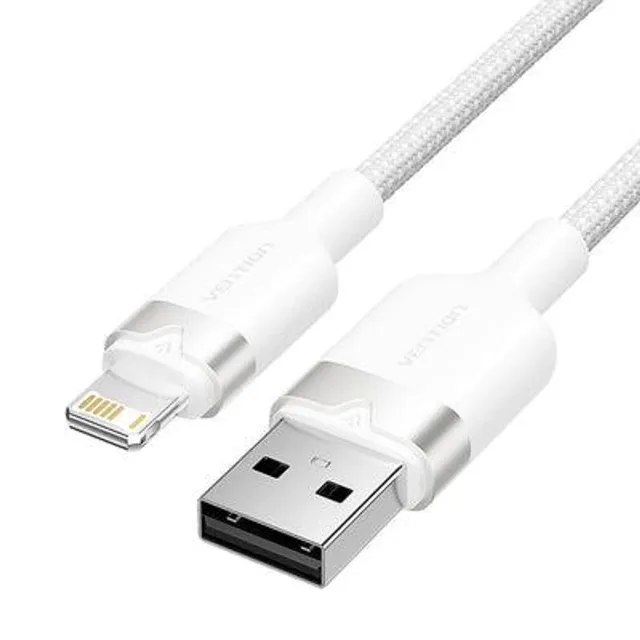 CABLE USB2.0 TO LIGHTNING/1M WHITE LANWF VENTION