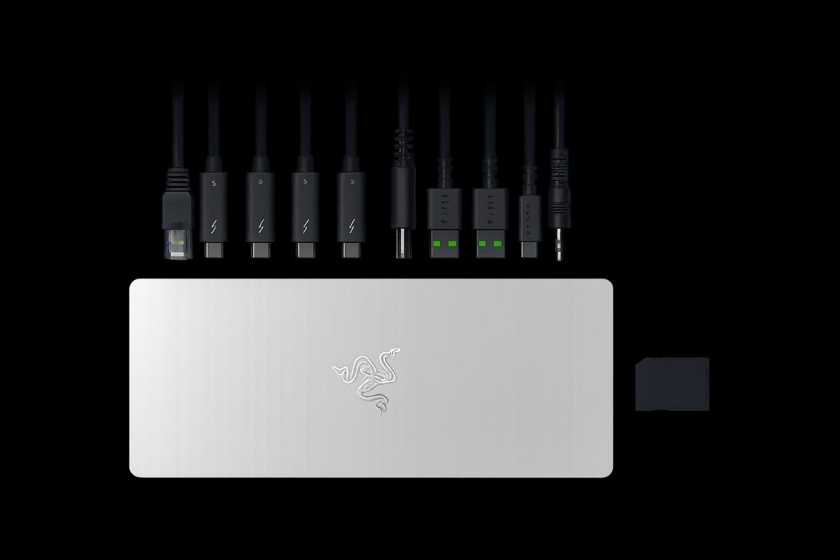 Razer Desktop RGB Dock for Multiple Devices and Displays, Thunderbolt 5 Dock