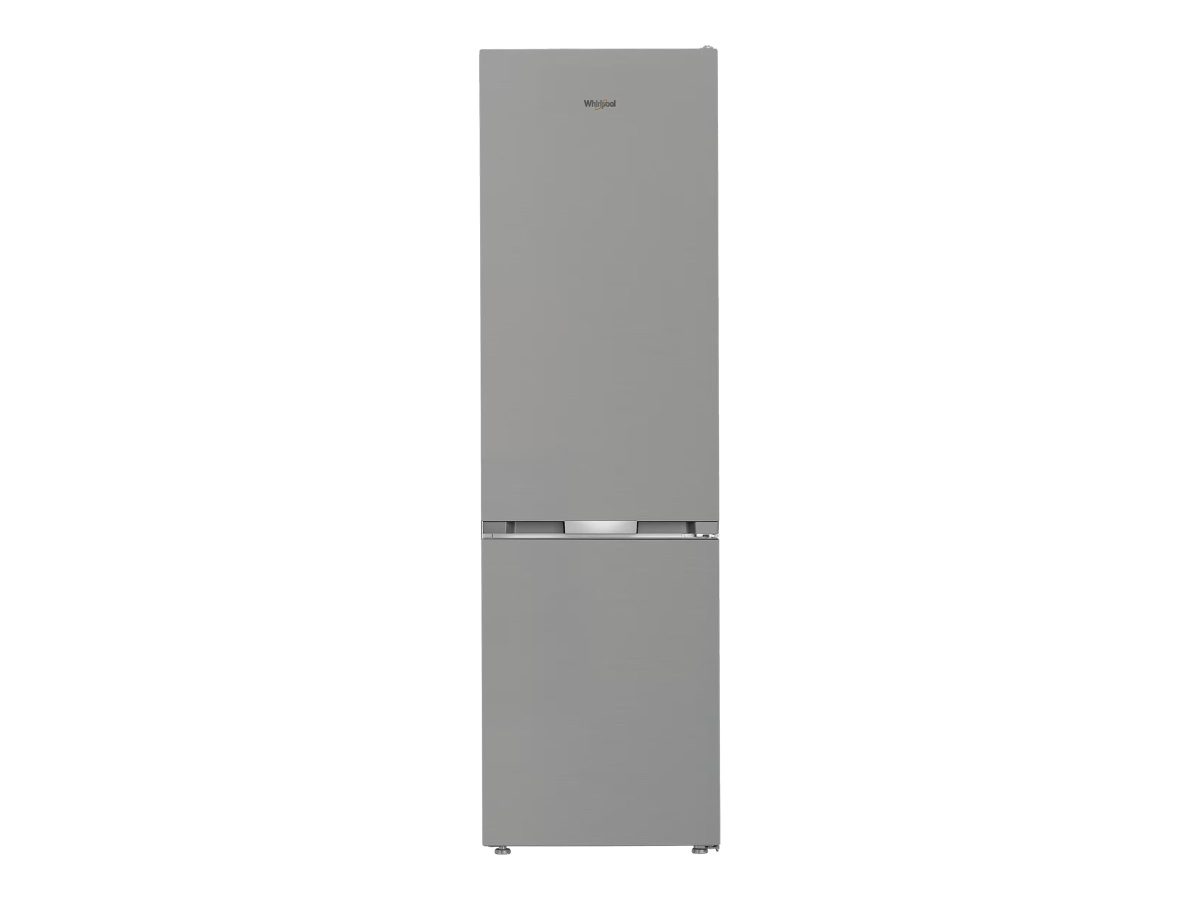 Whirlpool Refrigerator, WHK 25404 XP4E, Energy efficiency class E, Free standing, Combi, Height 203.5 cm, No Frost system, Fridge net capacity 249 L, Freezer net capacity 106 L, 37 dB, Silver