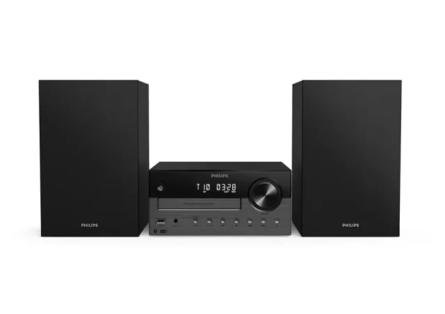 PHILIPS Mikro mūzikas sistēma ar Bluetooth, DAB+, melna