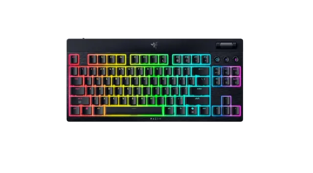 Razer | BlackWidow V4 Low-Profile HyperSpeed | Keyboard | Wireless | US | Bluetooth | Orange Switches | Black