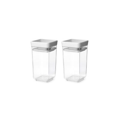 BRABANTIA uzglabāšanas kārbu komplekts Tasty+, 2 gab., 0.15 L, Light Grey