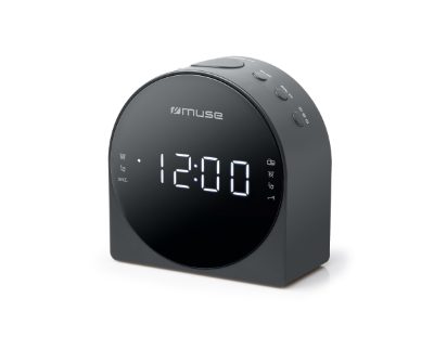 Dual Alarm Clock radio PLL, M-185CR, AUX in, Black