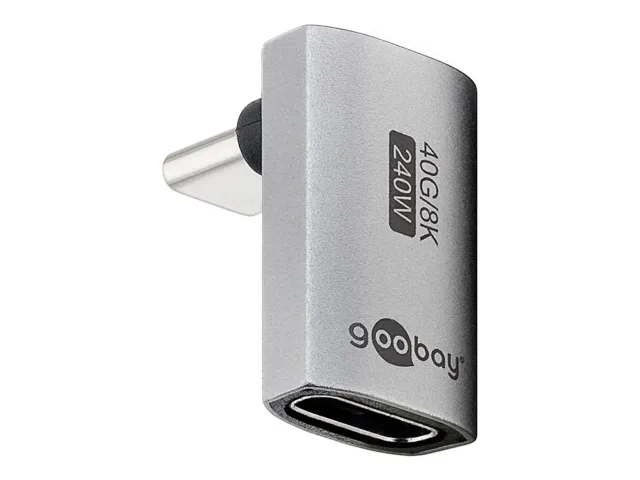 Goobay USB-C Adapter Vertical 90° Long, USB4 | 74442