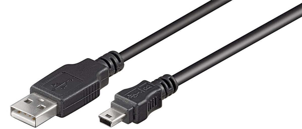 USB 2.0 Hi-Speed cable, 50768, USB-A to mini-USB USB 2.0 male (type A), USB 2.0 mini male (type B, 5-pin)