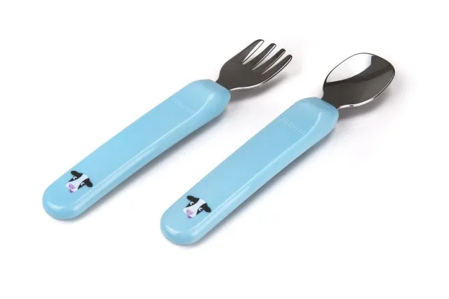 Kidsme karotīte un dakšiņa, Aquamarine, no 6 mēn.