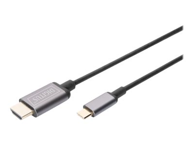 USB Type-C to HDMI Adapter, DA-70821, Black, USB Type-C, 1.8 m