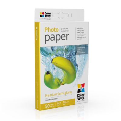 ColorWay Photo Paper, 50 sheets, Premium Semi-Glossy, 255 g/m², 10x15