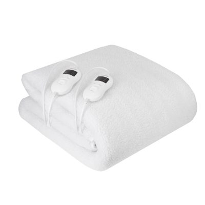 Electirc heating under-blanket with timer, CR 7421, Number of heating levels 5, Number of persons 2, Washable, Remote control, Syntetic wood, 2 x 60 W, White