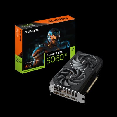 Gigabyte GeForce RTX 5060 Ti WINDFORCE MAX OC 8G, NVIDIA, 8 GB, GeForce RTX 5060 Ti, GDDR7, HDMI ports quantity 1, PCI-E 5.0