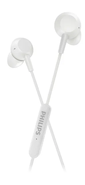 PHILIPS In-Ear austiņas ar mikrofonu, baltas