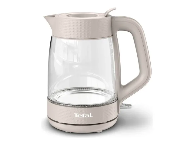 TEFAL Kettle | KO2G0BE0 | 2000 W | Electric | 1.7 L | Glass | 360° rotational base | Grey/Transparent