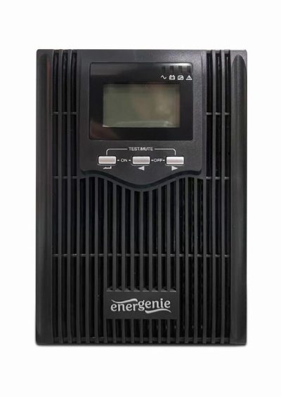 Pure sine wave UPS with LCD display and USB, 2 x Schuko + 3 x C13 outputs, EG-UPS-PS2000-02, 2000 VA, 1600 W