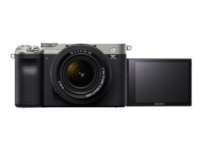 ILCE-7CL Sony Alpha A7C Full-frame Mirrorless Interchangeable Lens Camera with Sony FE 28-60mm F4-5.6 Zoom Lens, Silver, Sony, Full-frame Mirrorless Interchangeable Lens Camera with Sony FE 28-60mm F4-5.6 Zoom Lens, Alpha A7C, Mirrorless Camera body, 24.2 MP, ISO sensitivity (max) 102400, Display diagonal 3.0 ", Video recording, Wi-Fi, Fast Hybrid AF, Magnification 0.59 x, Viewfinder, CMOS, Silver