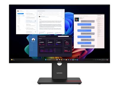 ThinkVision T27UD-40, 27 ", IPS, 16:9, 60 Hz, 4 ms, 3840 x 2160 pixels, 350 cd/m², HDMI ports quantity 1, Eclipse Black, Warranty 36 month(s)
