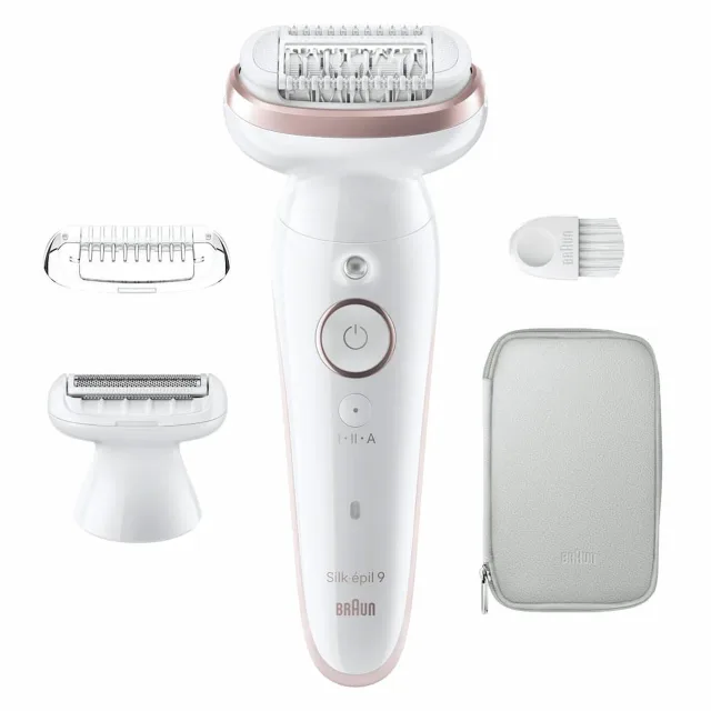BRAUN Silk 9 epilators, komplektā uzgaļi