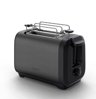 TEFAL Subito TT5S18E0, Number of slots 2, Power 1200 W, Black, Housing material Stainless steel/Plastic