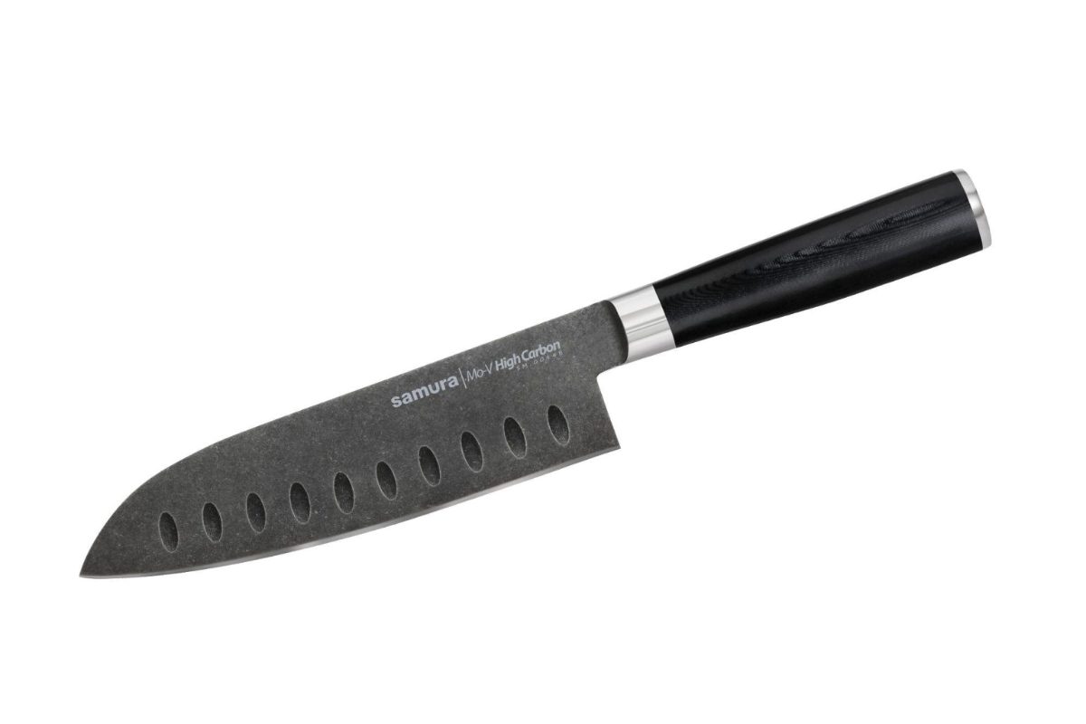 SAMURA Santoku nazis, Stonewash, 138 mm