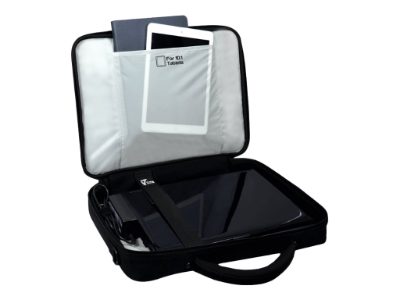Courchevel, Fits up to size 17.3 ", Messenger - Briefcase, Shoulder strap, Black