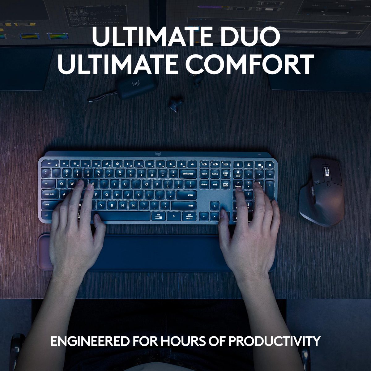 KEYBOARD +MOUSE COMBO MXKEYS S/BLACK 920-011614 LOGITECH