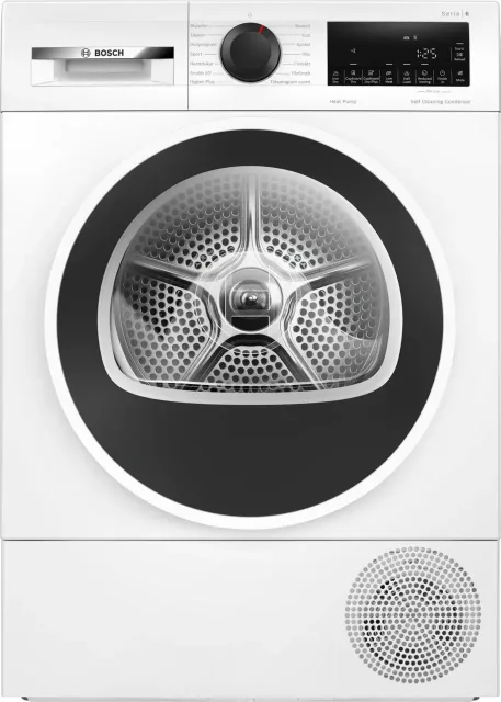 Bosch Dryer Machine with Heat Pump | WQG2450ISN | Energy efficiency class Class D | Front loading | 9 kg | LCD | Depth 61.3 cm | White