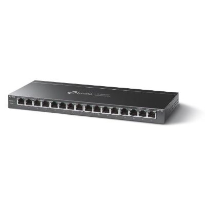 TP-LINK TL-SG116P 16-Port Gigabit Desktop Switch with 16-Port PoE+, TP-LINK, 16-Port Gigabit Desktop Switch, TL-SG116P, Unmanaged, Desktop