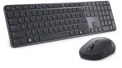 Dell Pro 7 Slim Keyboard and Mouse, KM726, Keyboard and Mouse Set, Wireless, Mouse included, US International, Bluetooth, Black