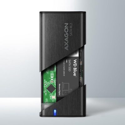 AXAGON External USB-C 3.2 Gen 2 metal box for M.2 SATA SSD disks, EEM2-SBC