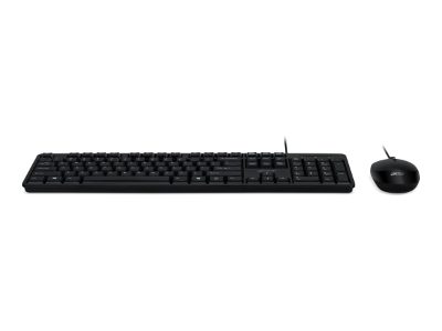 Acer Combo 100, AKW900 + AMW920, Keyboard and Mouse Set, Wired, Mouse included, US International, Black, Retail Pack