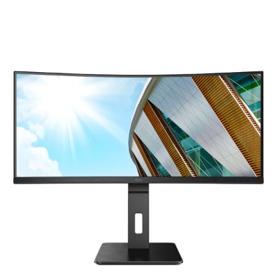 Curved Monitor, CU34P2C, 34 ", VA, WQHD, 21:9, 100 Hz, 1 ms, 3440 x 1440, 300 cd/m², HDMI ports quantity 1, Black, Warranty 36 month(s)