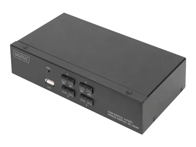 Digitus | KVM Switch, 4 Port, Single Display, 4K, HDMI | DS-12880