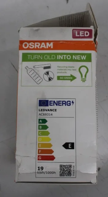 SALE OUT. Osram | Parathom Classic LED | E27 | 19 W | Warm White | DAMAGED PACKAGING
