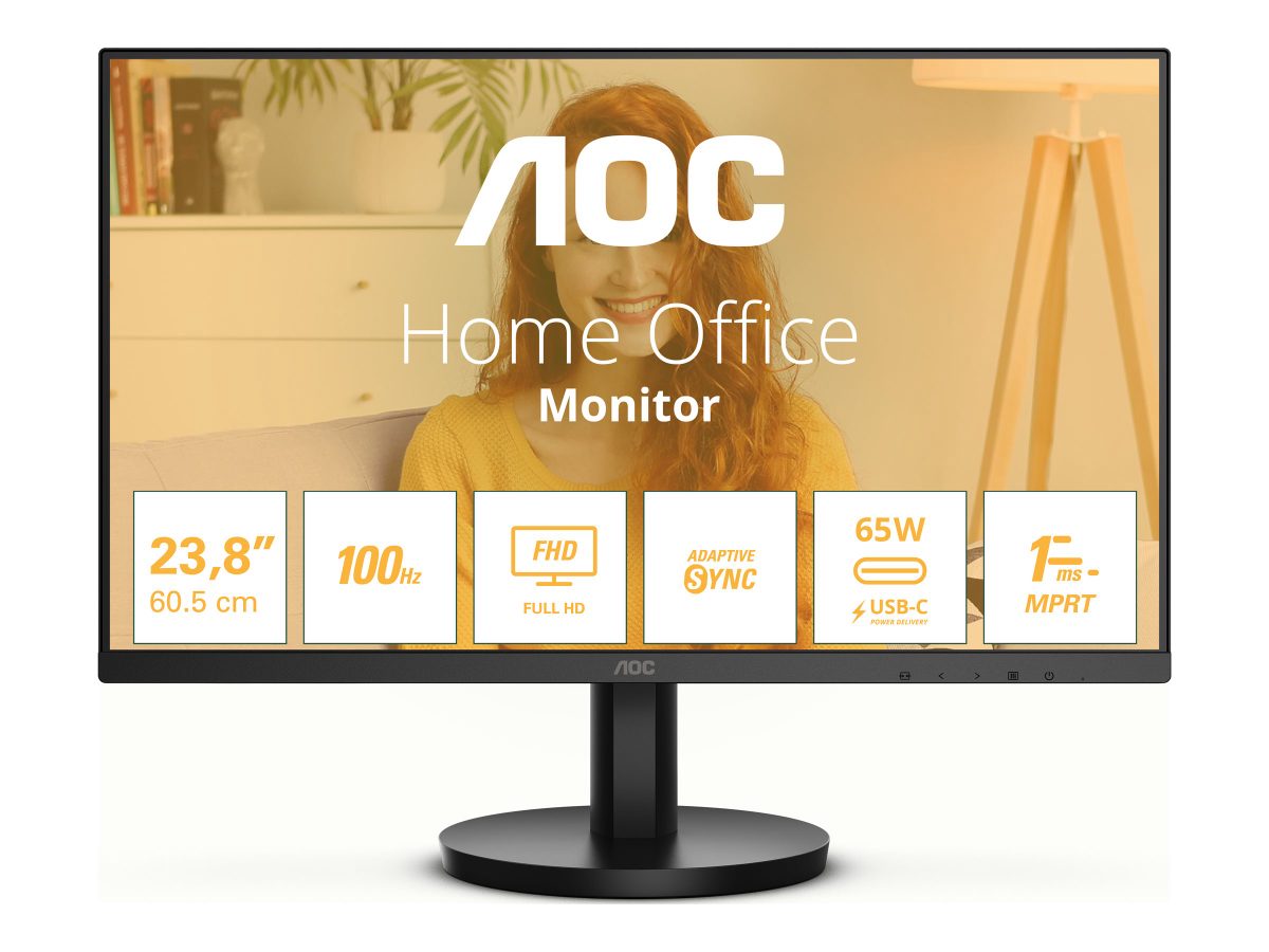 24B3CA2, 23.8 ", IPS, FHD, 100 Hz, 1 ms, 1920 x 1080 pixels, 250 cd/m², HDMI ports quantity 1, Black