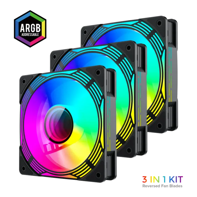 Gamemax Case Fan | KF300R BK | Black