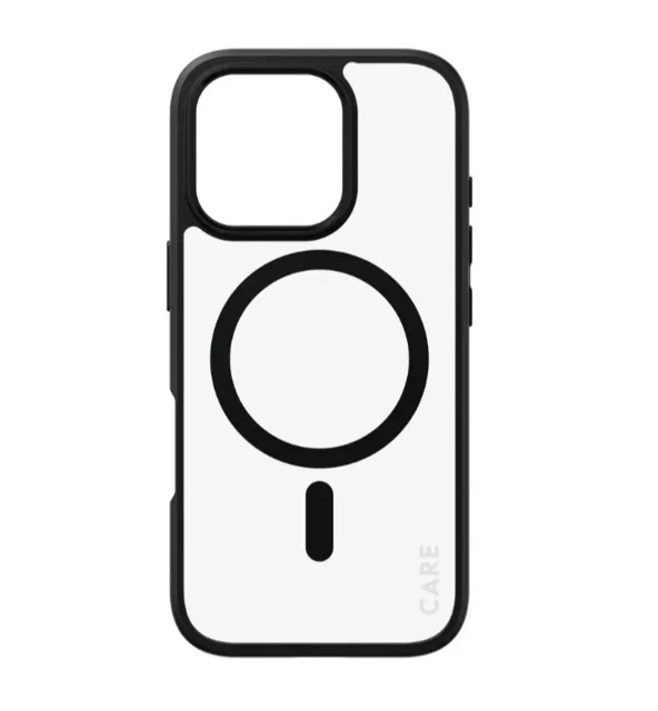 CARE Flagship Case | Back cover | Apple | iPhone 16 PRO | Recycled plastic | Black | MagSafe