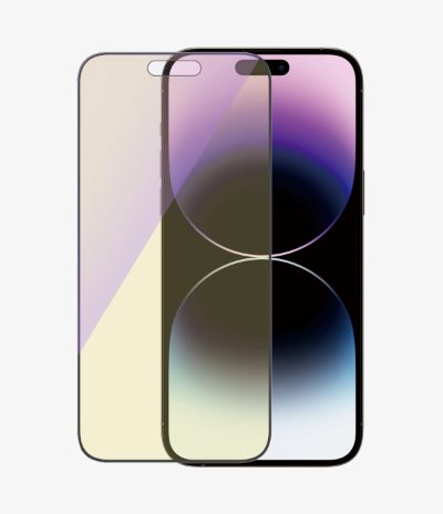 Screen protector, Apple, iPhone 14 Pro Max, Glass, Black, Ultra-Wide Fit; Scratch resistant; Shock resistant; Easy installation; Anti-blue light; Eye protection; Diamond strength; Antibacterial; Fingerprint resistant, Anti-blue Light