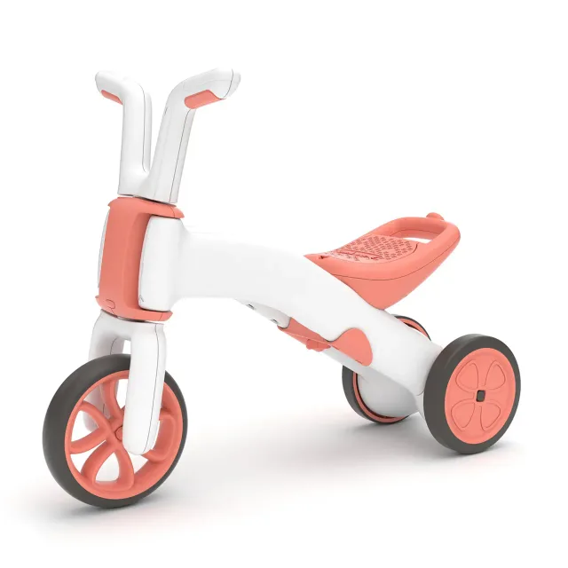 Chillafish Bunzi līdzsvara velosipēds - transformers pašiem mazākajiem 2-in-1, flamingo rozā, no 1 līdz 3 gadiem