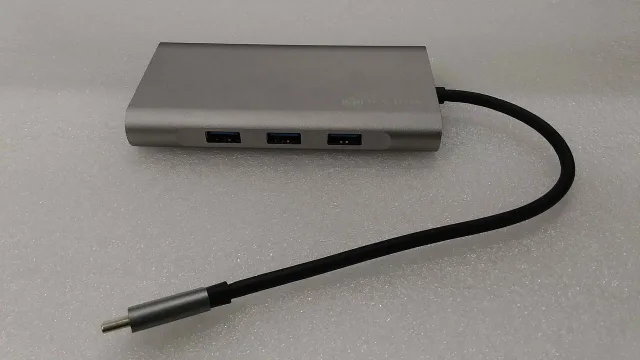 SALE OUT. Raidsonic Icy Box IB-DK4040-CPD USB Type-C Docking Station with two video interfaces | USED, REFURBISHED, WITHOUT ORIGINAL PACKAGING AND MANUALS