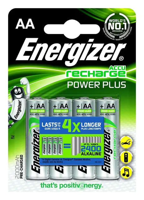 Energizer | AA/HR6 | 2000 mAh | Rechargeable Accu Power Plus Ni-MH | 4 pc(s)