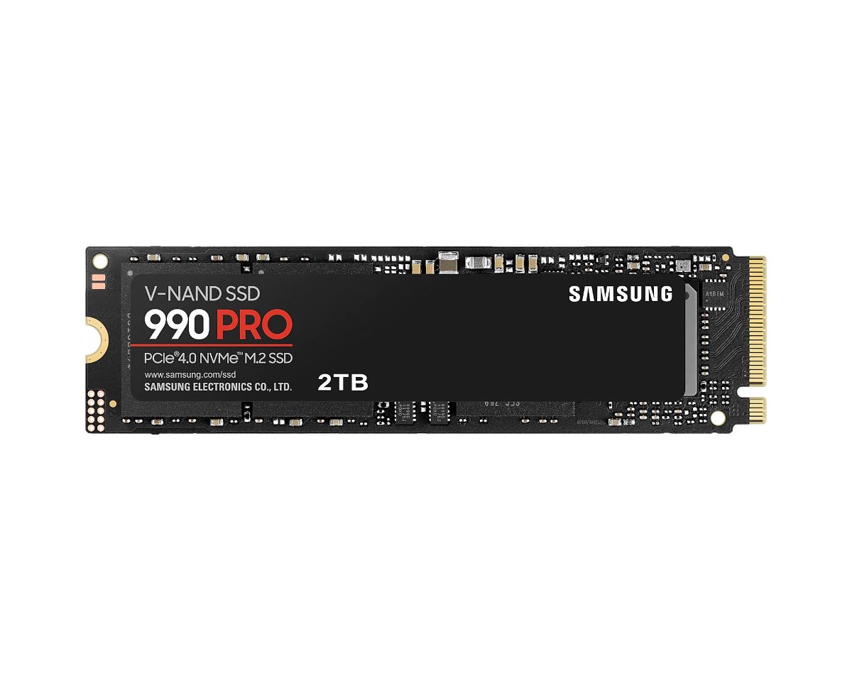 990 PRO, 2000 GB, SSD form factor M.2 2280, Solid-state drive interface PCIe Gen4x4, Read speed 7450 MB/s, Write speed 6900 MB/s