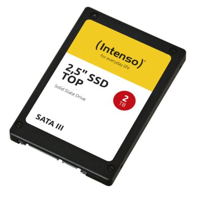SSD, INTENSO, 2000 GB, Serial ATA, Write speed 520 MB/s, Read speed 550 MB/s, 2.5", 960xTBW rating, MTBF 2000000 h, 3812470
