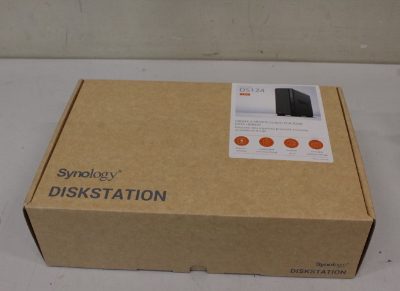 Synology Tower NAS, DS124, up to 1 HDD/SSD, Realtek, RTD1619B, Processor frequency 1.7 GHz, 1 GB, DDR4, DEMO